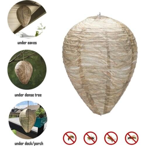 1-2pcs Beehive Lantern Safe Simulated Honeycomb Hanging Wasp Repellent Fake Wasp Nest Decoy for Outdoors Home Garden Accessories
