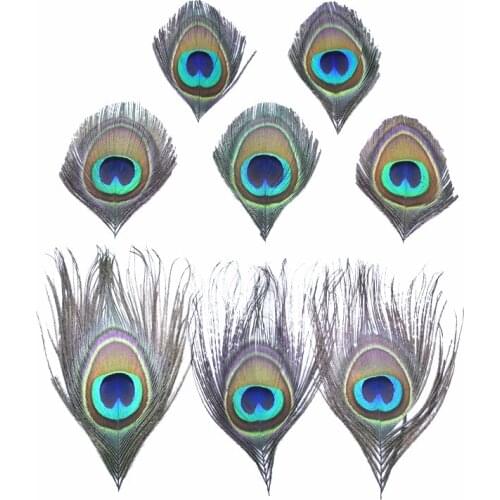 10Pcs Natural Rare Peacock Feathers Eye Feathers for Crafts Pheasant Feather Decor Carnival Wedding Accessories Plume Decoration