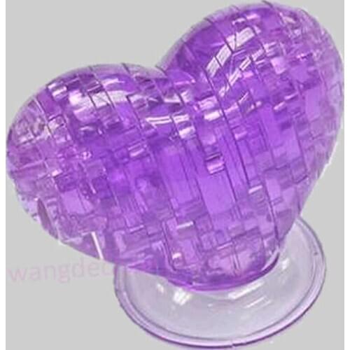 2020 New 3D Crystal Model DIY Love Heart Puzzle Jigsaw IQ Toy Furnish Gift Souptoy Gadget Gift