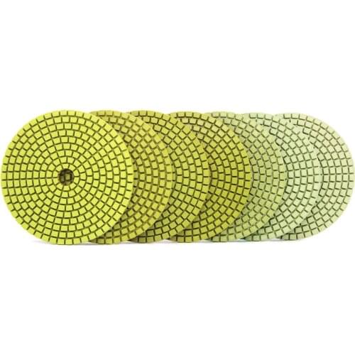 7PCS/SET 3 Inch Diamond Polishing Pad Wet Use Granite Polishing Disc Tool For Marble 80mm Diamond Polish Grinding Wheel