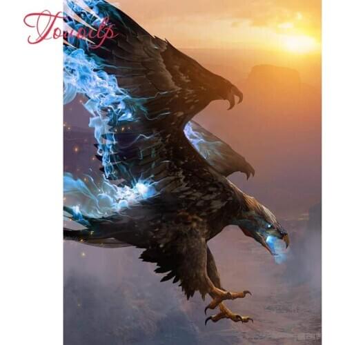 TOUOILP 5D DIY Diamond Painting Full eagle Animal Embroidery Sale Rhinestone Picture Diamond Mosaic Home Decor Dropshipping
