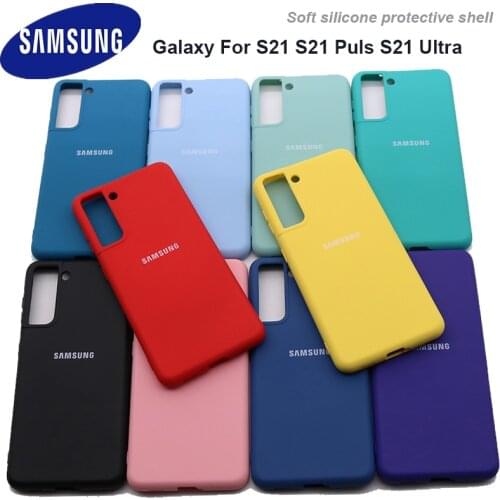 For S21 Case Samsung Galaxy S21Ultra S21plus Silky Silicone Cover High Quality Soft-Touch Back Protective Galaxy S21+ plus