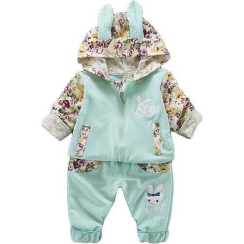 Toddler Clothing Suit 2019 Autumn Spring Girls Clothes Set Zipper Cardigan + Pants 2pcs Outfit Kids Tracksuits For Girl Hoodies