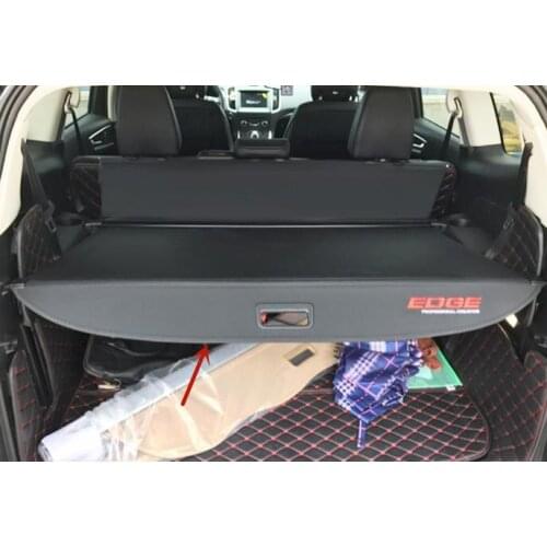 For Ford EDGE 2015-2020 PU leather/canvasTrunk partition Tail box partition Support protection car accessories