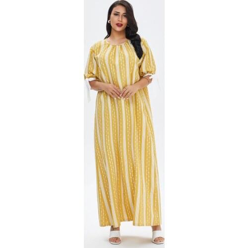 Dubai Abaya Djellaba Moroccan Kaftan Women Diamond Braid Trim Short Sleeve Muslim Hijab Maxi Dress Robe Arabic Islamic Clothes