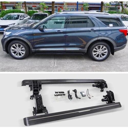 Electric Motor Automatic Switch Closed Running Boards For Ford Explorer 2020 2021 2022 Side Step Bar Pedals Nerf Bars
