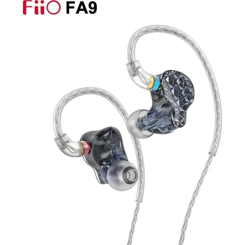 FIIO FA9 Hi-res 6 Knowles Balanced Armature Earphone 80.6mm ultra-long sound tube 4-way electronic crossover MMCX Plug