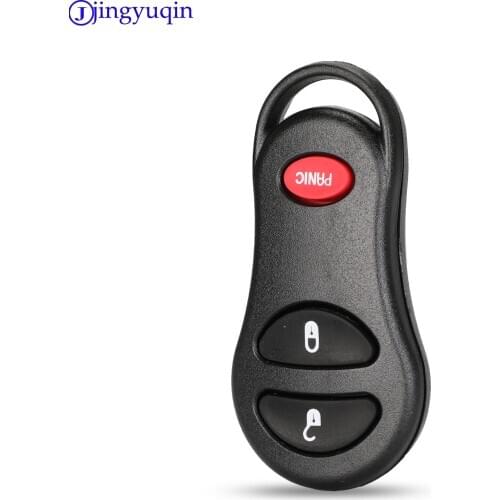 Jingyuqin 3 BTNS Remote Key Shell Case Fob For Chrysler Voyager PT Cruiser For Dodge Ram Dakota Durango For Jeep Cherokee