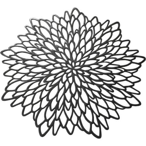 Hollowed-out Food Mat Cup Mat Dish Pad Skidproof For Cafe Restaurant 15inch