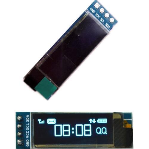 Gotek OLED IIC I2C 0.91" 128x32 white OLED LCD Display Module 3.3v-5v