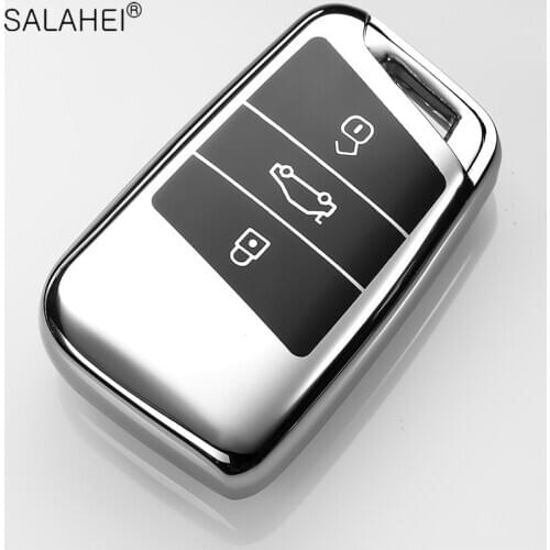 Soft TPU Car Remote Key Case Cover Holder Shell Fob For Volkswagen VW Magotan Passat B8 Golf For Skoda Superb A7 Accessories