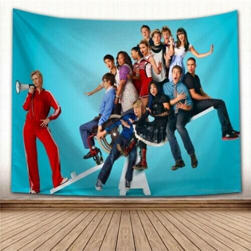 New Arrival Glee TV Wall Hanging Tapestry Home Party Decorative Tapestries Photo Background Cloth Table Cloth Wall Tapestry