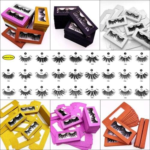 NEW Faux Mink Eyelashes Wholesale 3d Mink Lashes Bulk Natural Mink Eyelashes Pack Fake Eyelashes Make Up False Lashes In Bulk