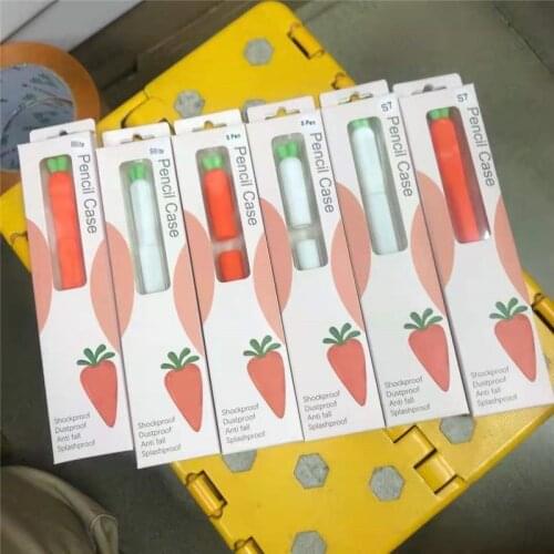 Carrot Pencil Case For Samsung Galaxy Tab S Pen/S6 Lite/S7/S7+ Soft Silicone Cover Tablet Stylus Touch Pen Case