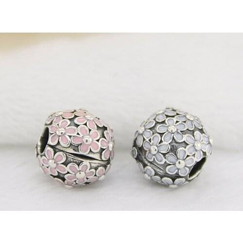 Petal Charm 100% Real 925 Sterling Silver Flowers Charms Fit Original Bracelet Diy Jewelry
