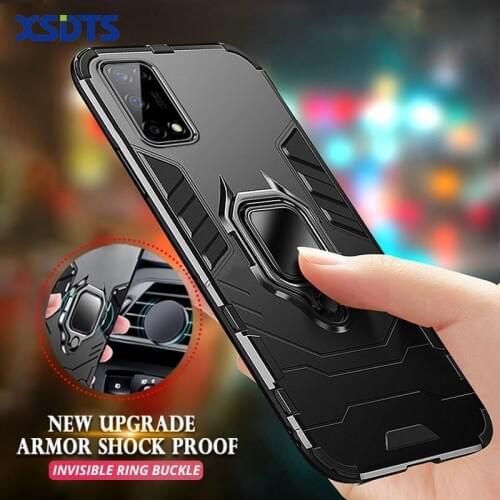 Anti Shock Proof Case For OPPO Realme 6 5 3 X50 Pro X2 X3 SuperZoom X XT C1 C2 C3 4G 5G Magnetic Bracket Ring Phone Cover Coque