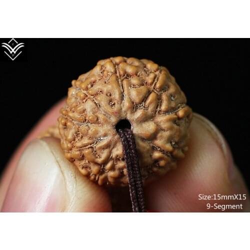 Rudraksha 9 Segment 15mmX15 Fleshy Fine Art Collection Buddha Beaded Bracelet Hot Sale