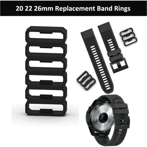 Replacement Rubber Watch Strap Band Keeper Loop Security Holder Retainer Ring For Garmin Fenix 6S 6X 6 Pro 5X 5S 5 Plus