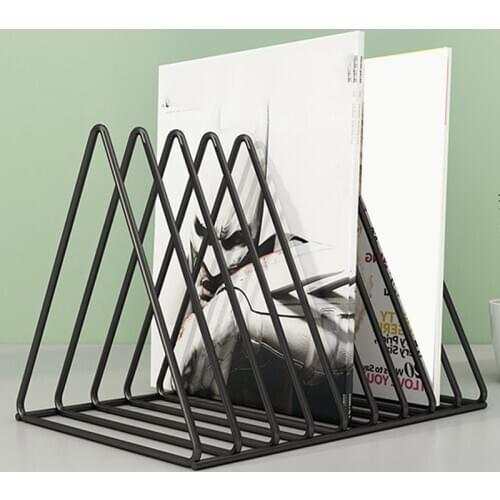 Vinyl Record CD Magazine Storage Rack Album Display Rack Multifunctional Vertical Creative European Art Collection