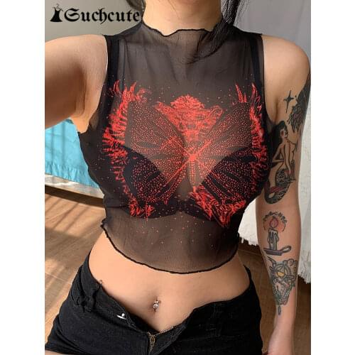 Женские прозрачные майки Suchcute China At AliExpress