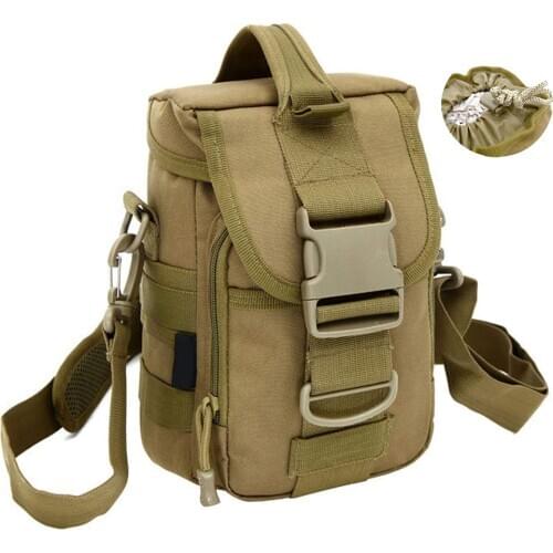 1000D Nylon Bag Waterproof Military Molle Sport Bag Utility Travel Waist Bag Sling Shoulder Bags Hiking Outdoor Pouch