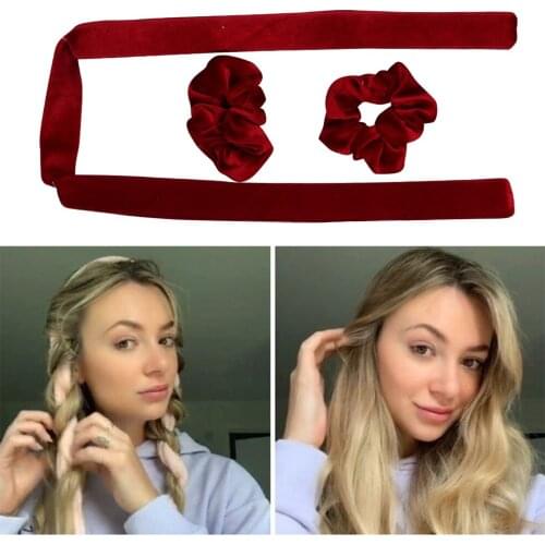 Heatless Curling Rod Headband Lazy Curler Silk Curling Ribbon Silk Curling Ribbon Heatless Hair Curling Ribbon Make Hair Curly