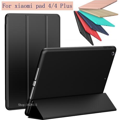 For Xiao Mi Pad 4 Plus / Pad4 Smart Case Tablet Silicone PU Leather Cover Flip Mi 4 Sleeve 8 "/10.1" Full Sleeve Protector shell