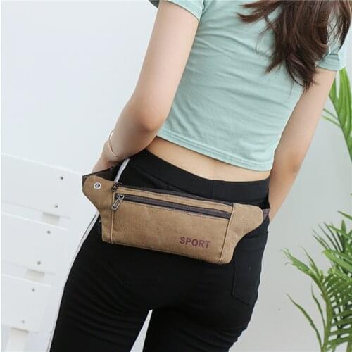 Women Men Black Fanny Pack Multi-function Pockets Outdoor Sport Leisure Messenger Waist Packs Bag Leisure Sports Waist Bag