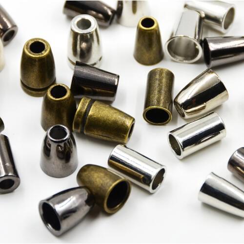 100pcs Metal Stopper Toggle Rope Clamp Cord end Locks Clasp Buckle Drawstring Sewing