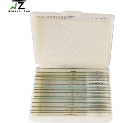 15Pcs Professional Glass Microscope Biological Prepared Slides