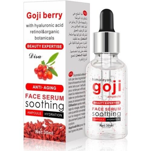 30ML Goji Serum Anti-Wrinkle Face Serum with Hyaluronic Acid and Vitamin E - Organic Anti-Aging Serum for Face Eye Treatment