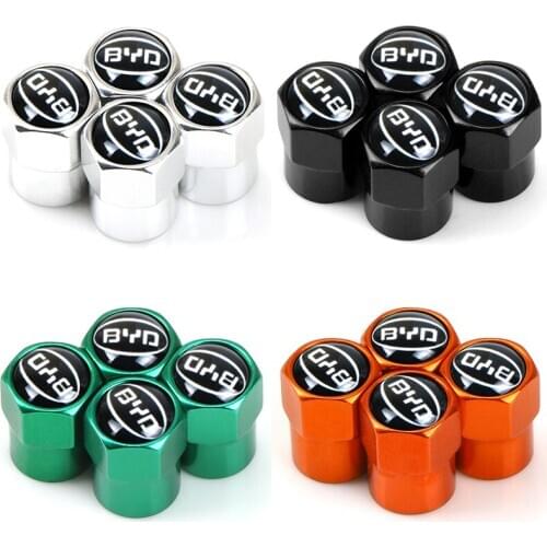 4pcs automobile aluminum alloy waterproof and dustproof tire bonnet valve stem cover for BYD F3 F0 S6 F3R F0 F 3