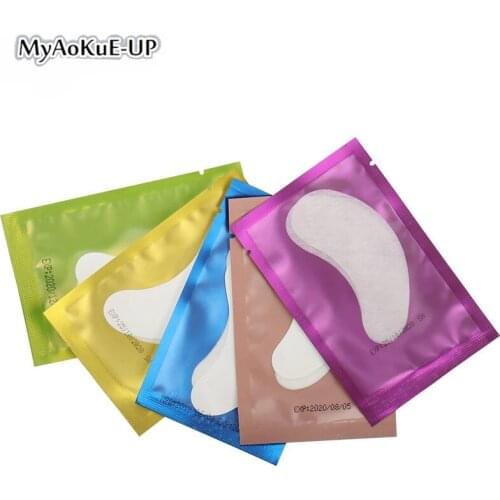 500 pairs Hydrating Eye Tip Stickers Wraps Eye Care Pad Paper Patch Lash Eyelash Extension Pads Under Eye Gel Patch beauty tools