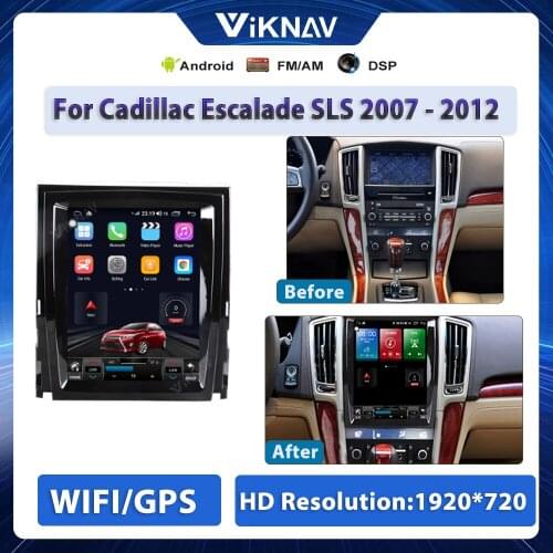 2din Radio For Cadillac Escalade SLS 2007-2012 Car Auto Vertical Screen Android 10 GPS navigation Multimedia Video Player