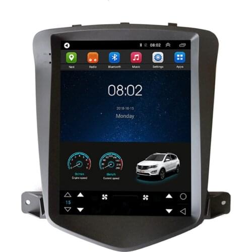 10.4-Inch Android 9.0 Car Multimedia Player GPS Navigation Vertical Screen Reversing Image Radio for 2006-2016 Chevrolet Cruze