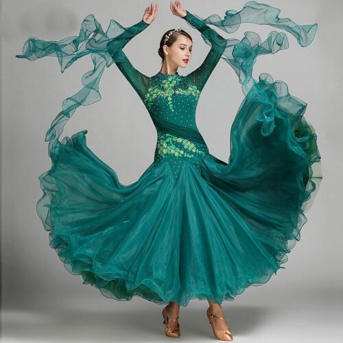 Flamenco Ballroom Dress For Women Latin Tango Dancing Long Dress Dancewear Ladies High Quality Big Swing Party Costumes