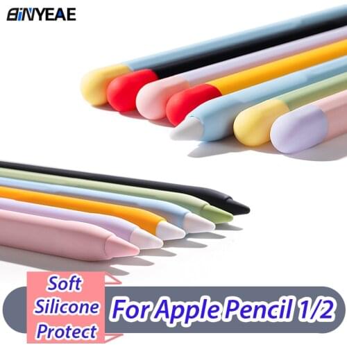 Anti-Lost Case For Apple Pencil 1/2 1st 2nd Soft Silicone Cover For iPad Pencil Case Tablet Pen Stylus Protective Sleeve Silicon