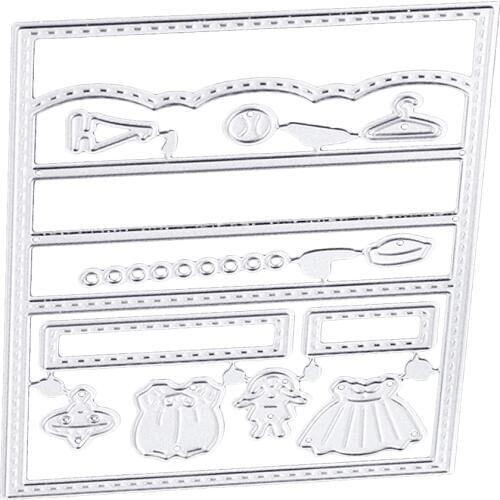 DIY Wardrobe Metal Cutting Dies Stencils Template Mould for DIY Scrapbook Phto Album Paper Christmas Craft Card Making