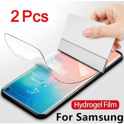 2Pcs Hydrogel Film For Samsung S21 S20 10 S9 S8 Plus Screen Protector Film For Samsung Galaxy Note 10 9 Plus S21 Ultra S10 5G