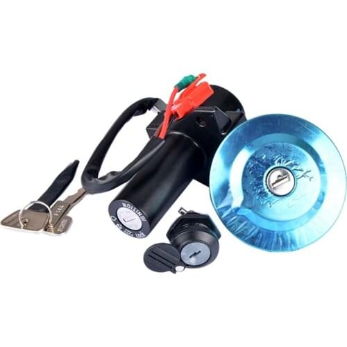 Motorcycle Scooter YBR125 Electric Ignition Switch Lock Set Power Door Lock Tank Cap for Yamaha 125Cc YBR 125