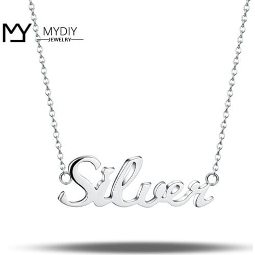 Personalized Stainless Steel Jewelry Customized Name Necklace Stainless Steel Nameplate Necklaces for Women Mothers Day Gift