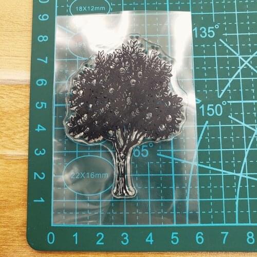 Peach Tree Silicone Clear Seal Stamp DIY Scrapbooking Embossing Photo Album Card