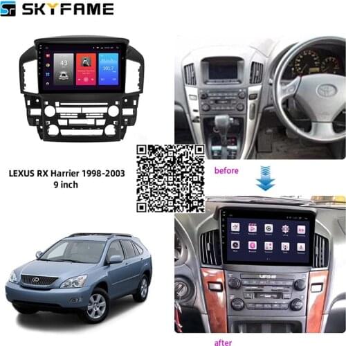 SKYFAME 4G+64G Car Android Radio Stereo For Lexus Harrier RX300 1998-2003 Auto GPS Navigation DVD Player