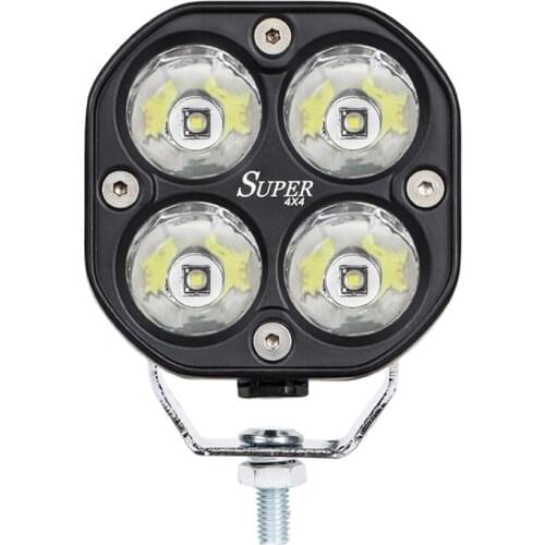 1pcs 40W Led Work Driving Offroad Light 12v Spotlight Spot White Amber for Truck Tractor SUV Pickup F150 4X4 4WD Led Light Bar