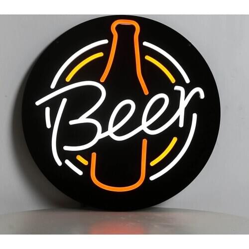 LED Neon Light BEER Neon Light Bottle Liquor Alcohol Neon Signs Flex Neon Strip Logo Decorative Party Neon Wall Art for Beer Bar