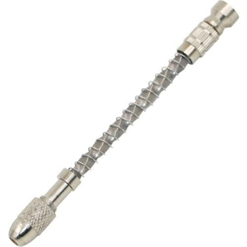 1pcs Semi-automatic Mini Manual Drill Twsit Aluminum Spiral Manual Drill Bit Chuck 0.3-2mm Woodworking Nuclear Carving