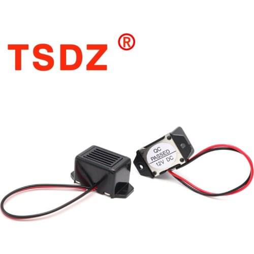 Alarm Buzzer 2315 DC 12V 90dB Mini Electronic Alarm Buzzer High Decibel Vibration Alarm Sound Line Length 10cm
