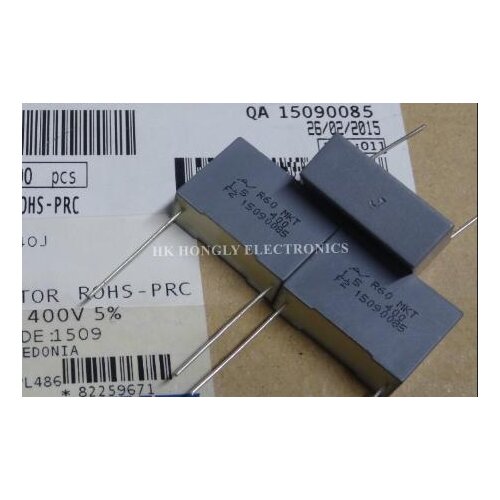 20PCS R60 MKT 1.5UF 400V 1U5 155 P=22.5MM FILM CAPACITOR
