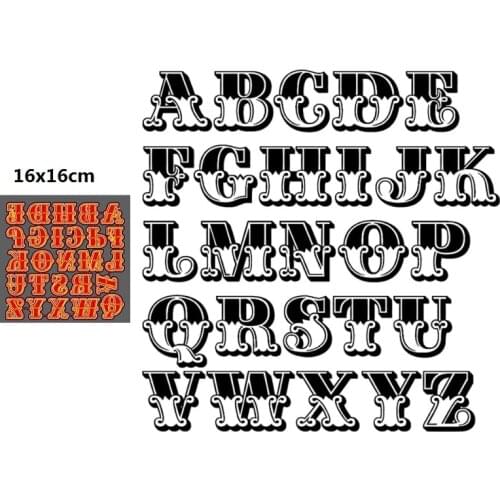 2021 Metal Cutting dies 26 letter die Scrapbooking Paper Craft Handmade Card Punch Art dies