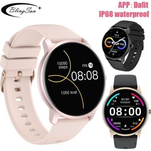 2021 Fashion Smart Watch Ladies Men Heart Rate Blood Pressure Multifunctional Sport Watch Woman Waterproof Smartwatch Women